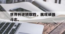 IM sports-世界杯逆转取胜，展现顽强斗志。
